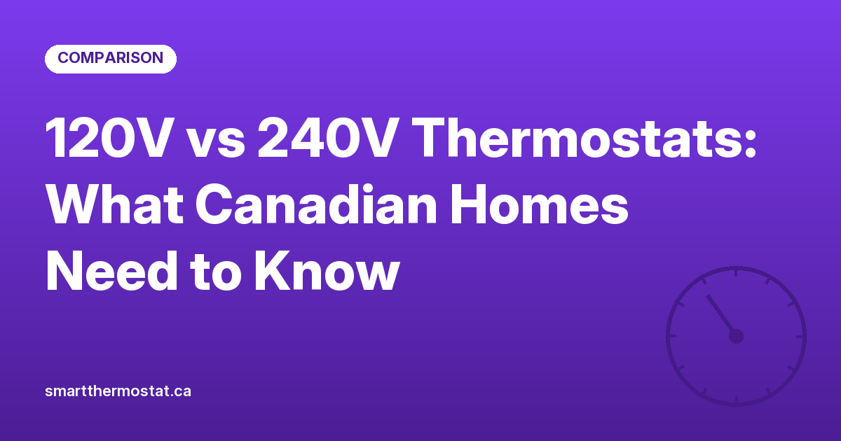 120V vs 240V Thermostats: What Canadian Homes Need to Know