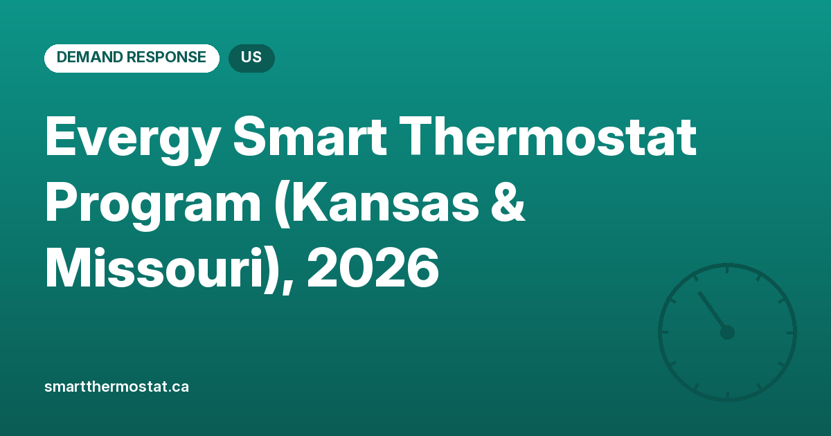 Evergy Smart Thermostat Program (Kansas & Missouri), 2026