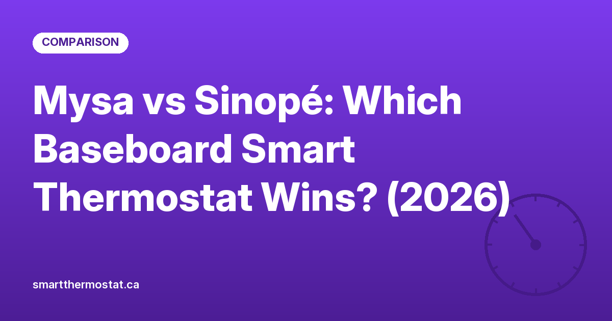 Mysa vs Sinopé: Which Baseboard Smart Thermostat Wins? (2026)