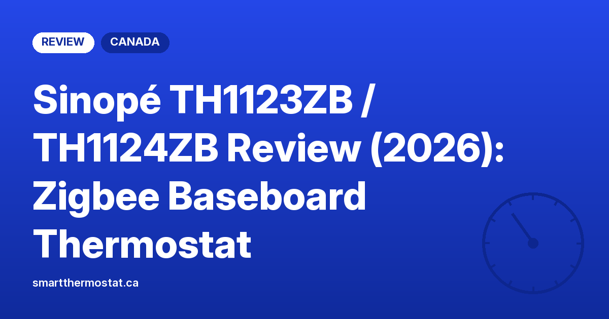 Sinopé TH1123ZB / TH1124ZB Review (2026): Zigbee Baseboard Thermostat