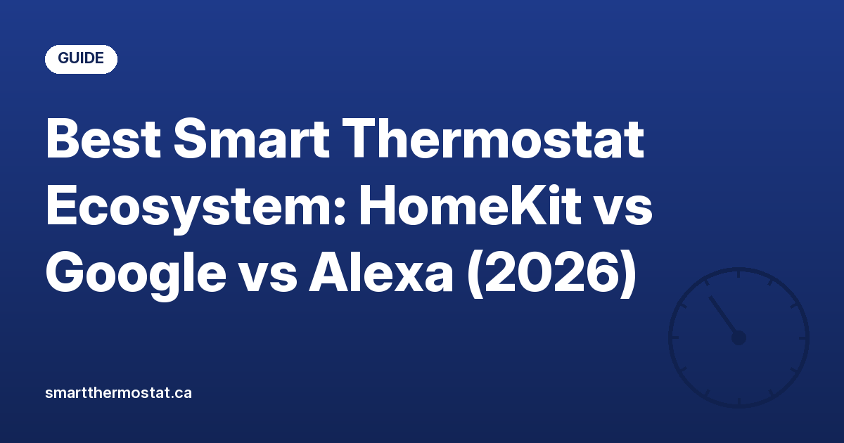 Best Smart Thermostat Ecosystem: HomeKit vs Google vs Alexa (2026)